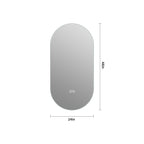 48" x 24" Smart Wall Mounted LED Touch Screen Anti-fog Mirror