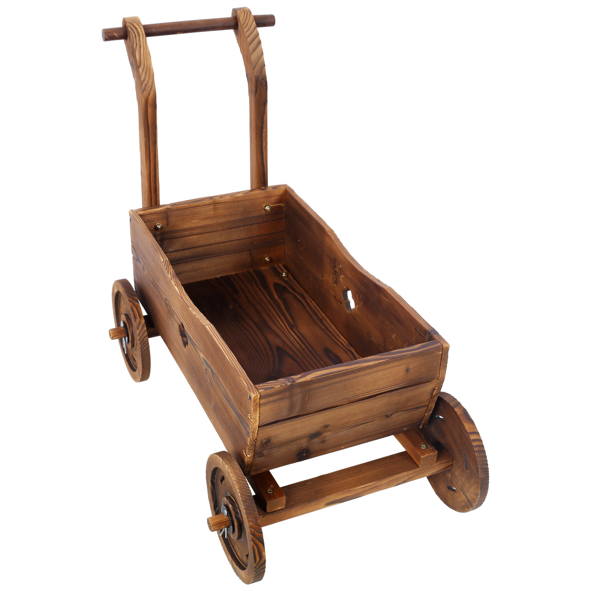 Wooden Wagon Planter Box