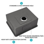 23 x 18 x 9 Inch Undermount Sink - Single Bowl Stainless Steel Kitchen Sink