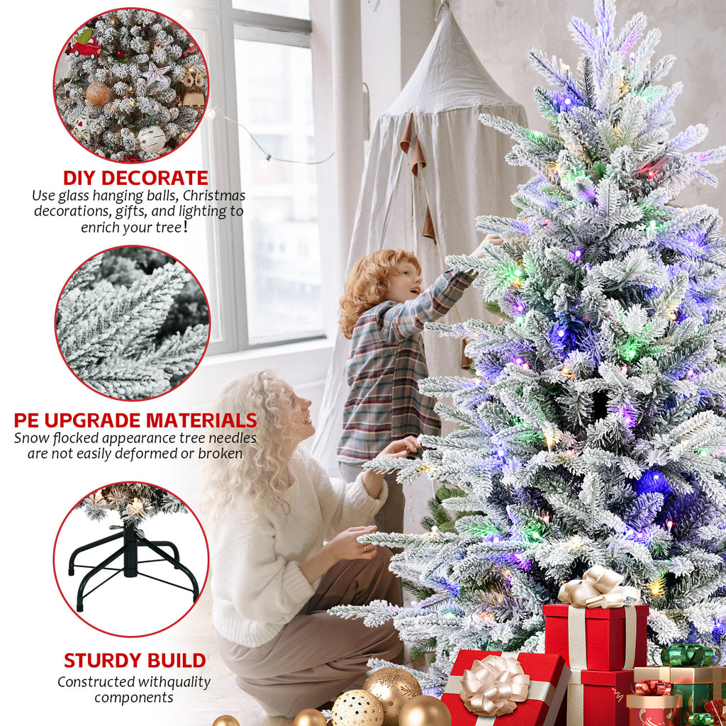 5FT PE+PVC Flocked Artificial Christmas Tree