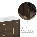 48" Dark Brown Bathroom Vanity