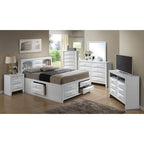 Stylish Contemporary Queen Storage Bed