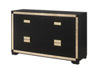 Lively Black/Gold Dresser