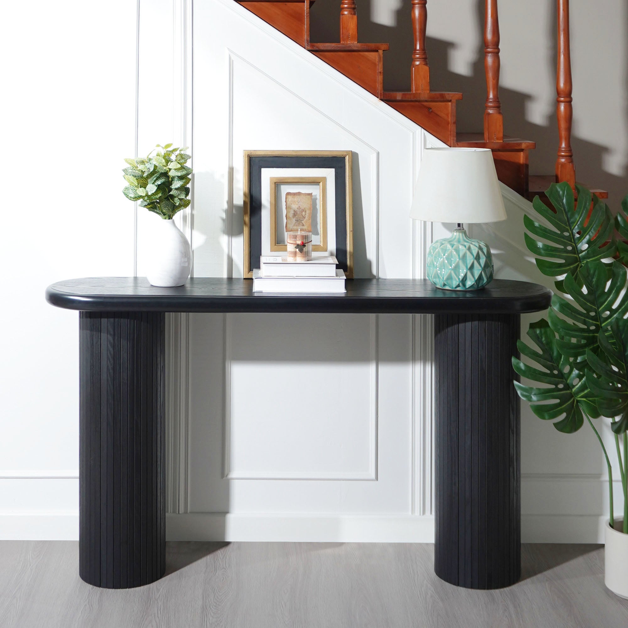 Wood Console Table, Modern