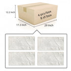 12x24 White Marble Wall Décor
