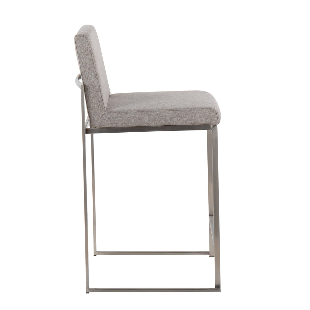 Contemporary High Back Counter Stool