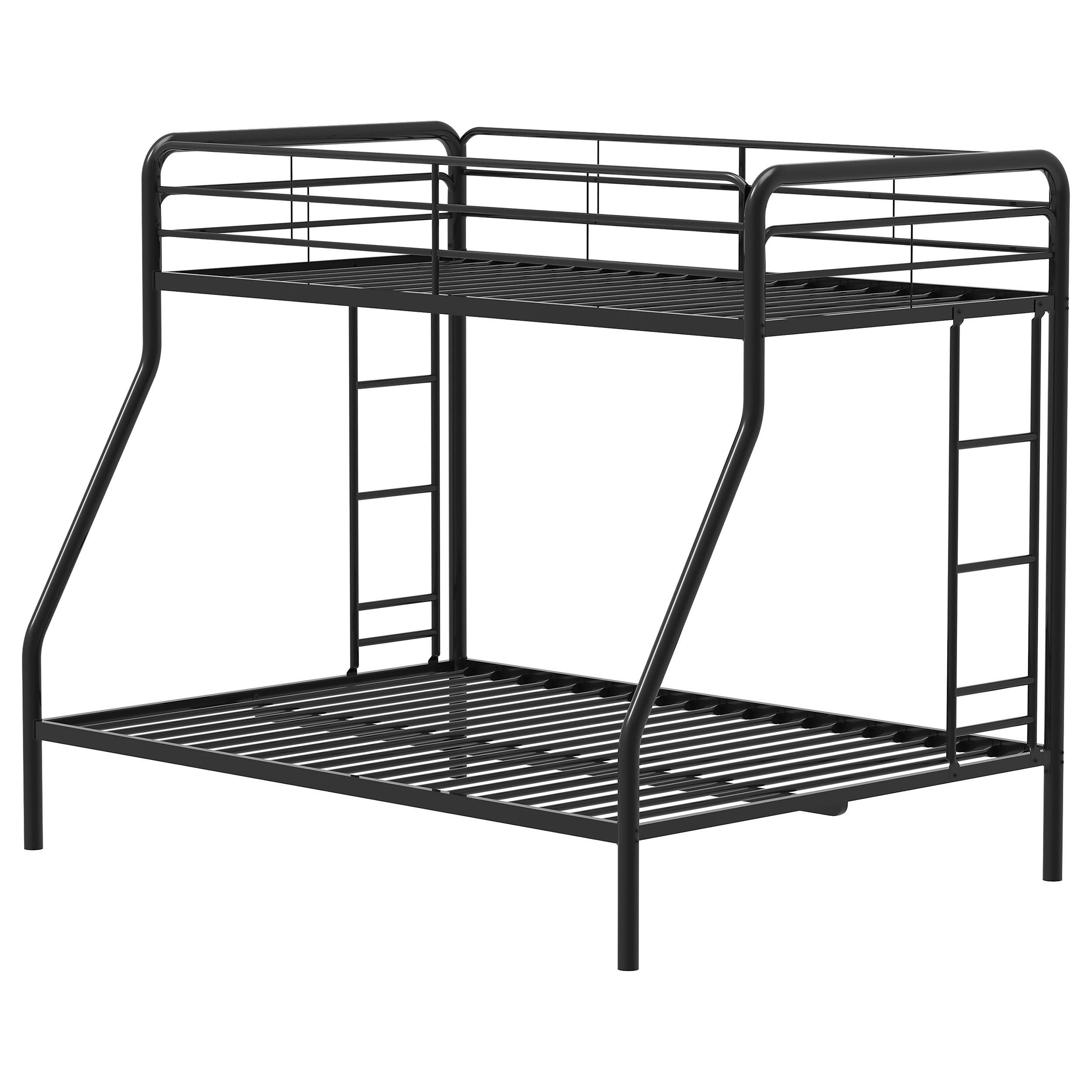 Carson Metal Twin Over Full Bunk Bed Glossy Black-
