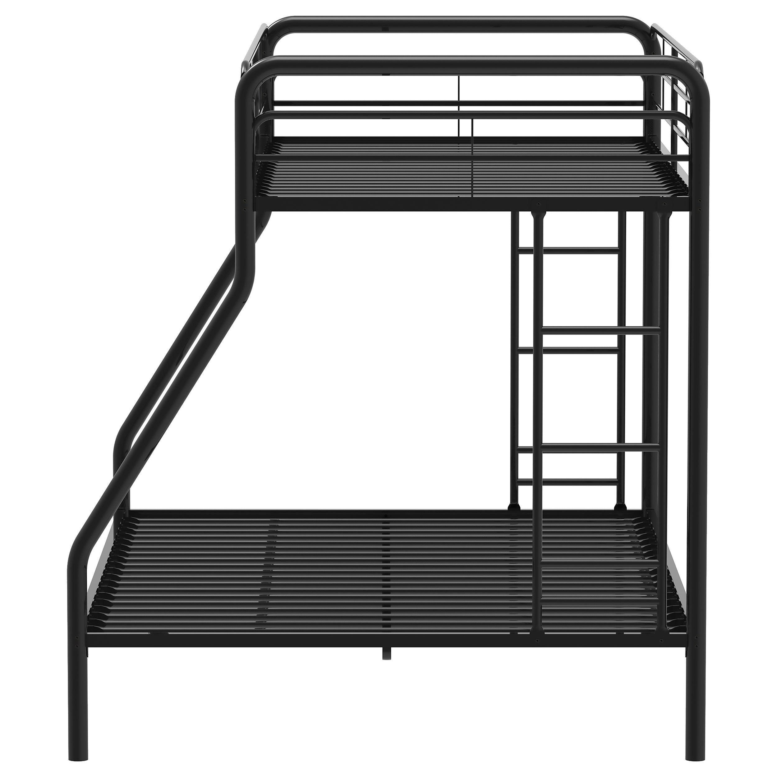 Carson Metal Twin Over Full Bunk Bed Glossy Black-