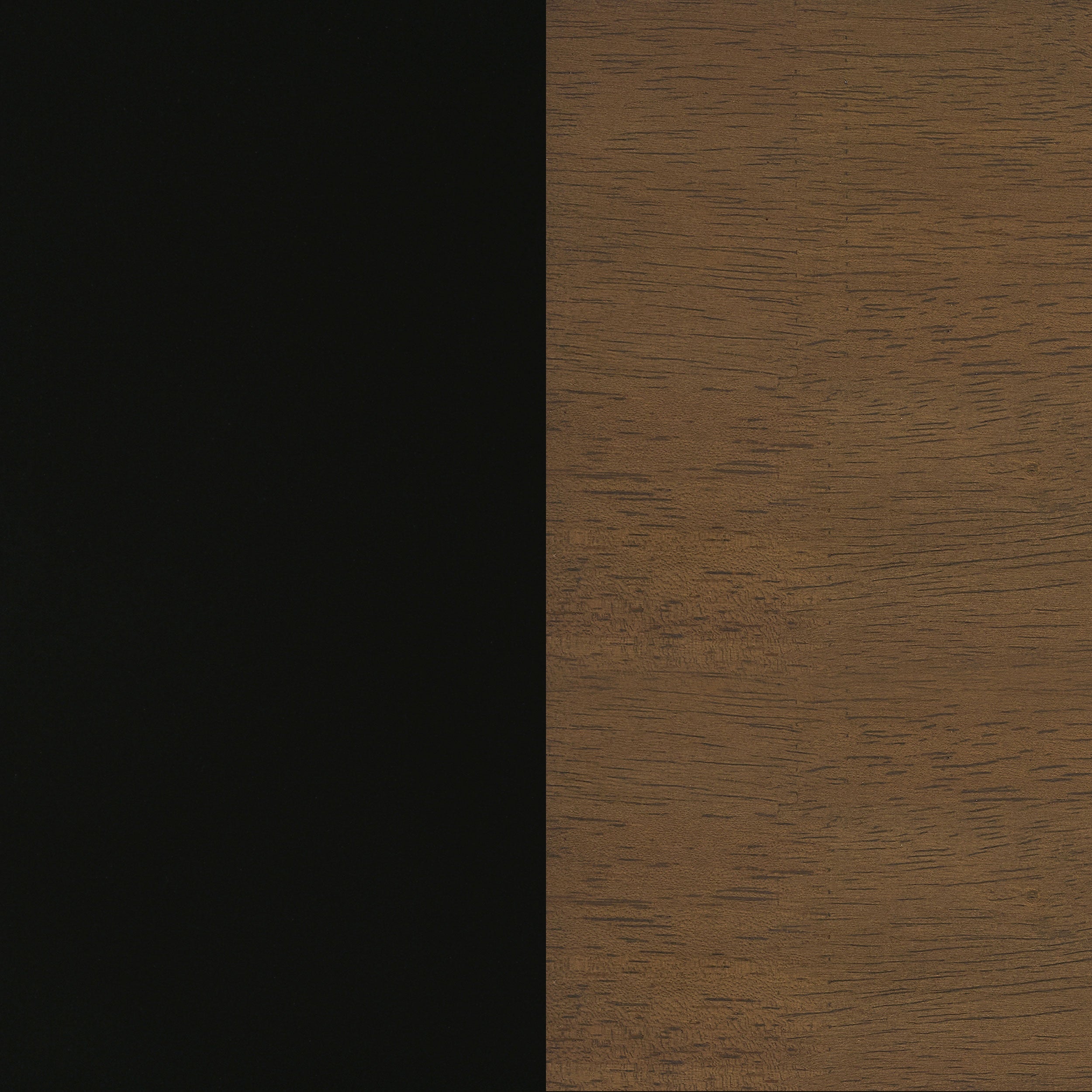 Morris Twin Over Twin Wood Bunk Bed Black and Walnut-