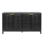 59 Inch Sideboard with 3D Woven Door Design