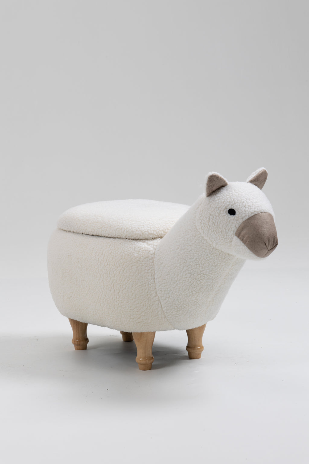 Leo the Llama Stroage Ottoman