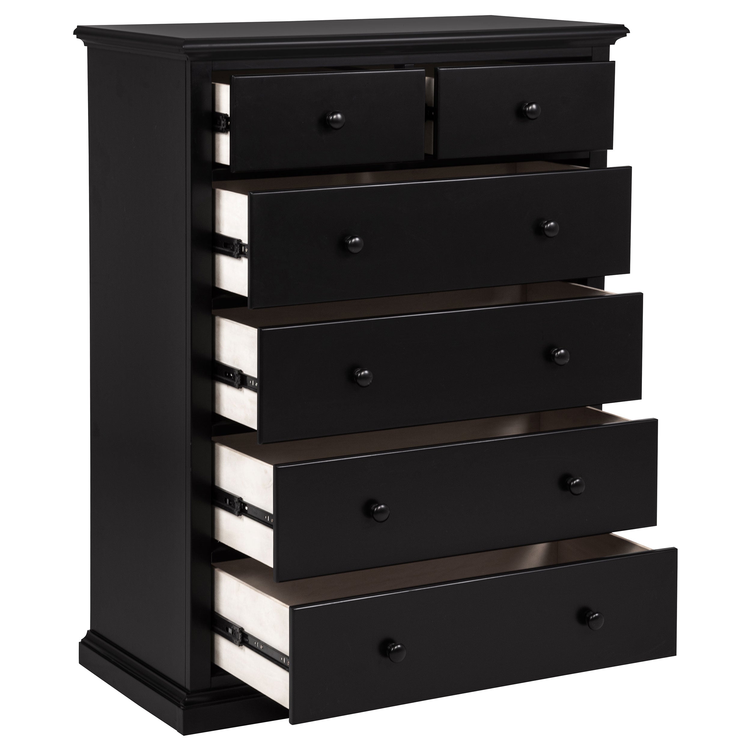 Sumerlin 6-drawer Bedroom Chest of Drawers Black-