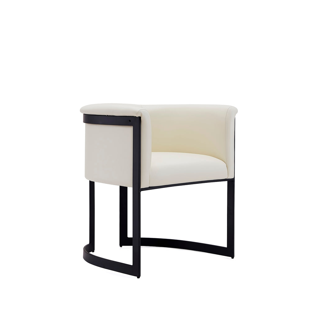 Corso Metal Vegan Leather Dining Chair