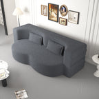 Modern Floor Sofa with 2 Pillows