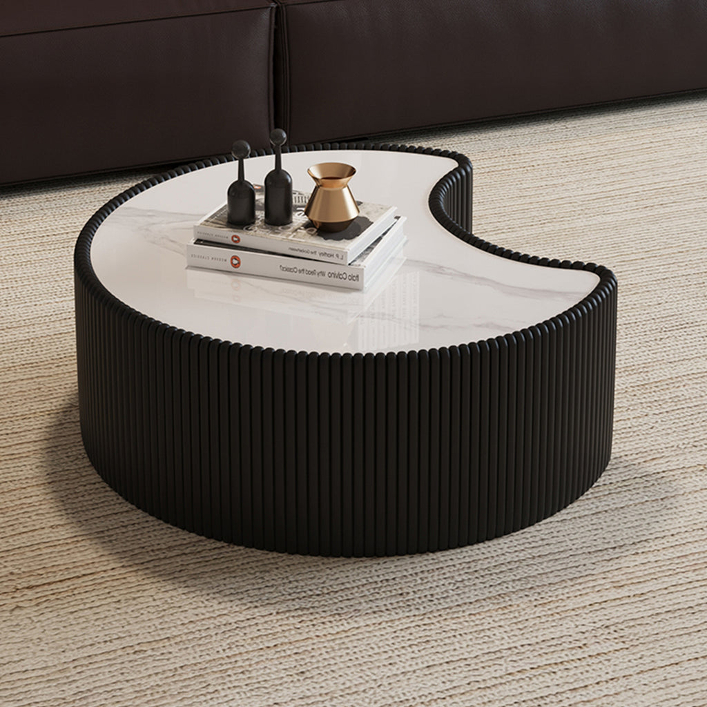 Light Sintered Stone Top Coffee Table
