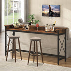 70.9" Extra Long Console Table with Power Outlets & USB Ports