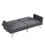 Convertible Sofa Bed in Dark Linen