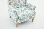 Modern Accent Chair with Retro Wood Legs