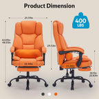 Office Chair with Foot Rest and Lumbar Support