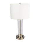 Luna Brushed Nickel Table Lamp with On/Off Switch