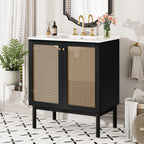 30-Inch Bathroom Vanity Crafted From Natural Materials