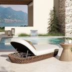 Willow 80.5" Sunbrella Upholstered Woven Patio Lounger