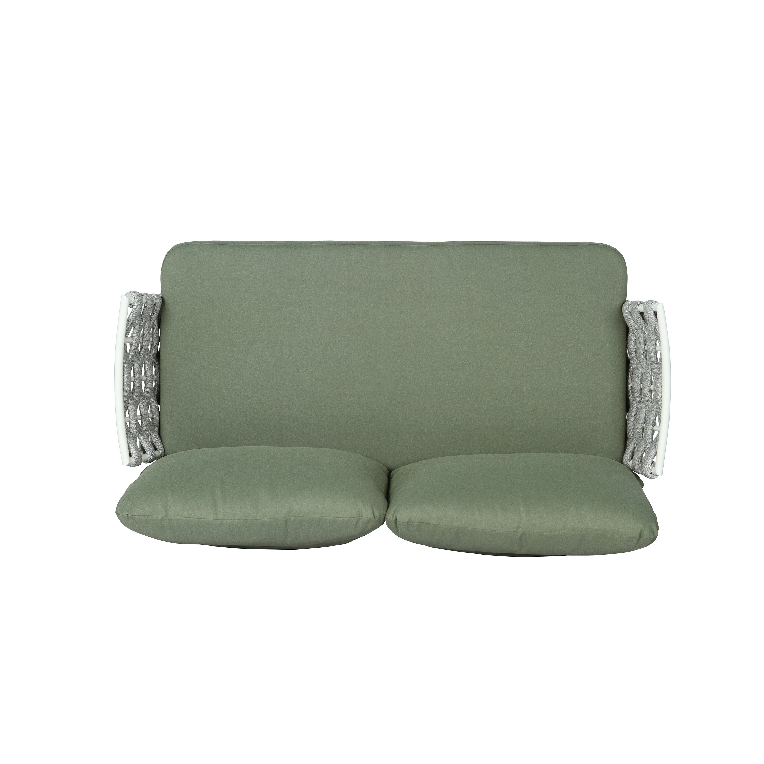 Mariano Steel 4-Pieces Conversation Set - Off White & Green