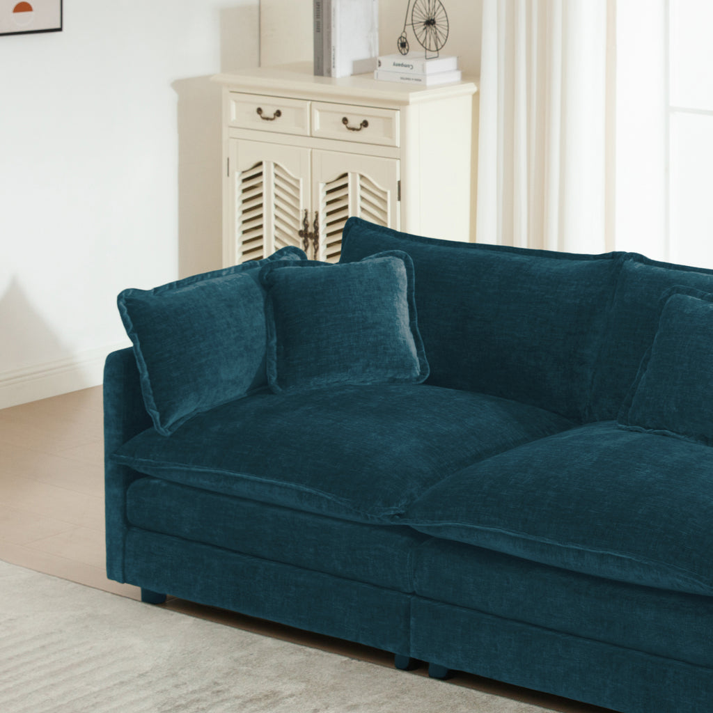 Sofa Set of 2 Chenille Couch, 2+3 Seater Sofa Set