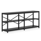 70.9" Extra Long Console Table with Storage Shelves