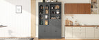 TOPMAX Freestanding Buffet with Hutch