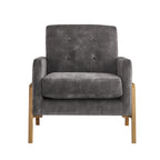 Matson Tufted Back Accent Chair - Coal