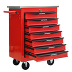 7 Drawers Multifunctional Tool Cart with Wheels