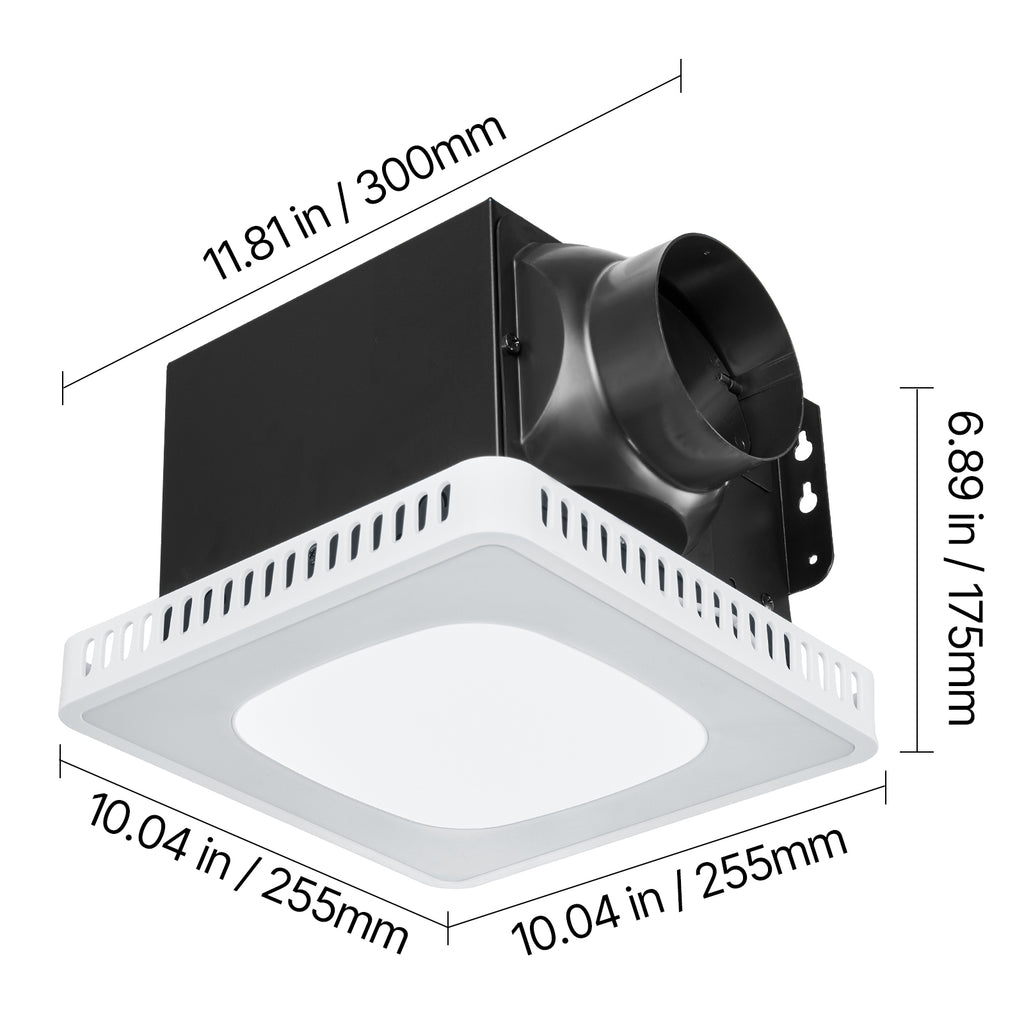 Bathroom Exhaust Fan with RGB Lights