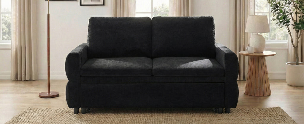 Convertible Sofa Bed 62.75" Sleeper Sofa Loveseat