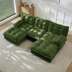 107" U Shaped Modern Sofa Modular Sectional Cloud Couch