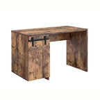 Home Office Desk with Distressed Wood Finish
