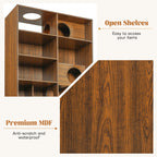 Modern 2 IN 1 Wood Bookshelf Cat House