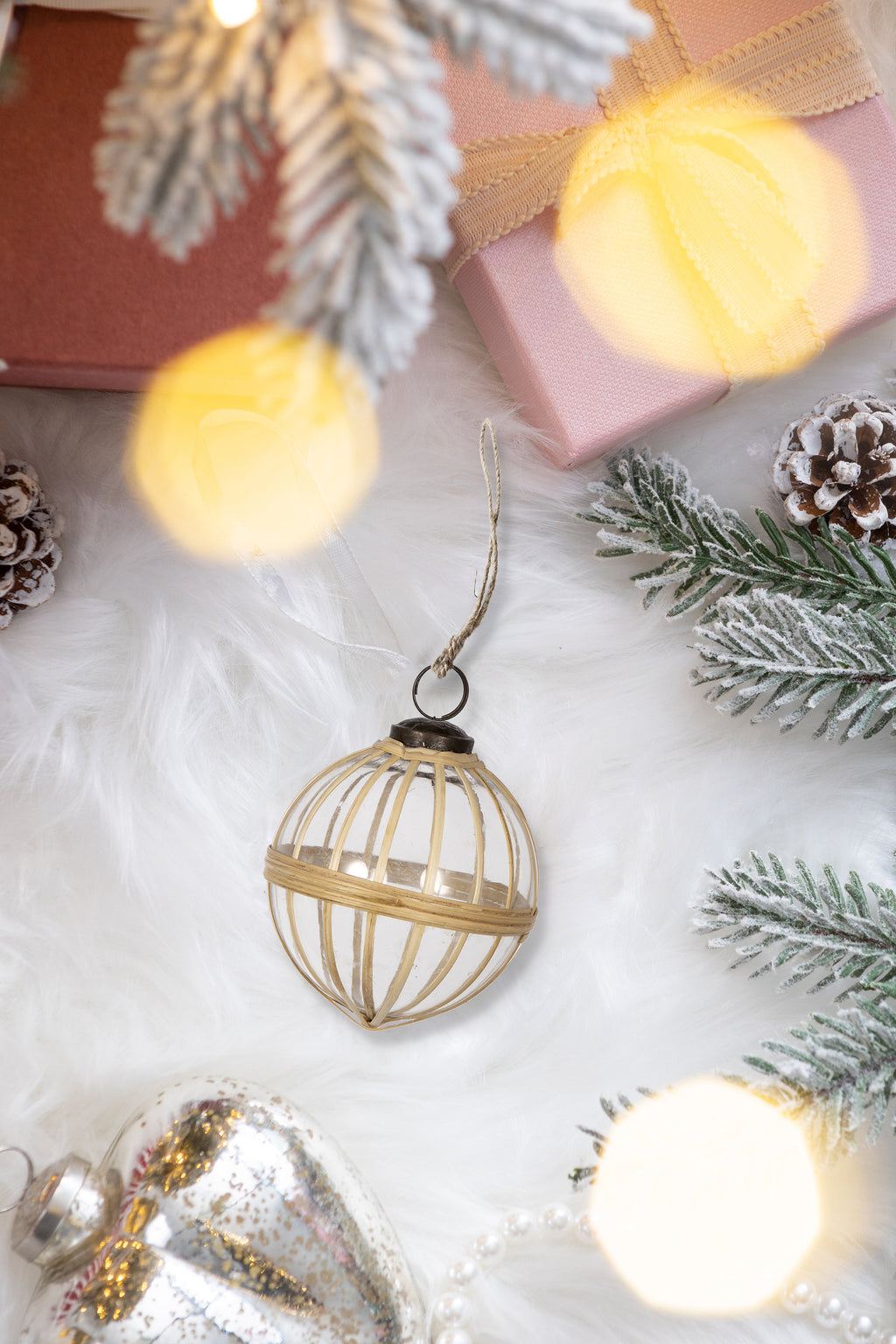 3.2" X-Mas Hanging Ornament, Set of 3