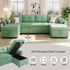 Modern Sectional Sofa U-shaped Sleeper Sofa