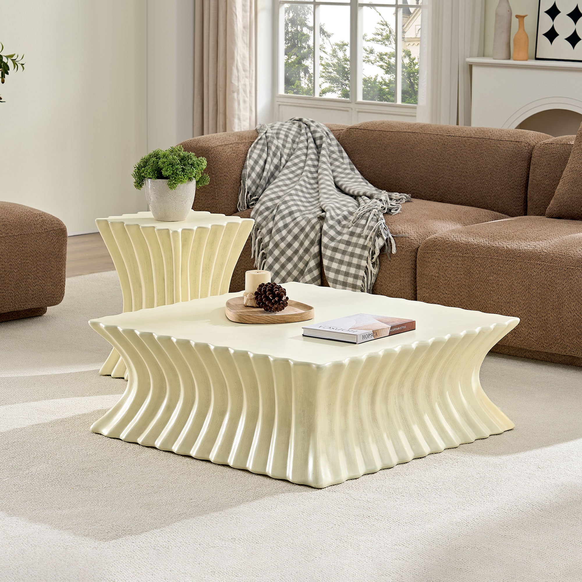 35.43 Inch Square Coffee Table