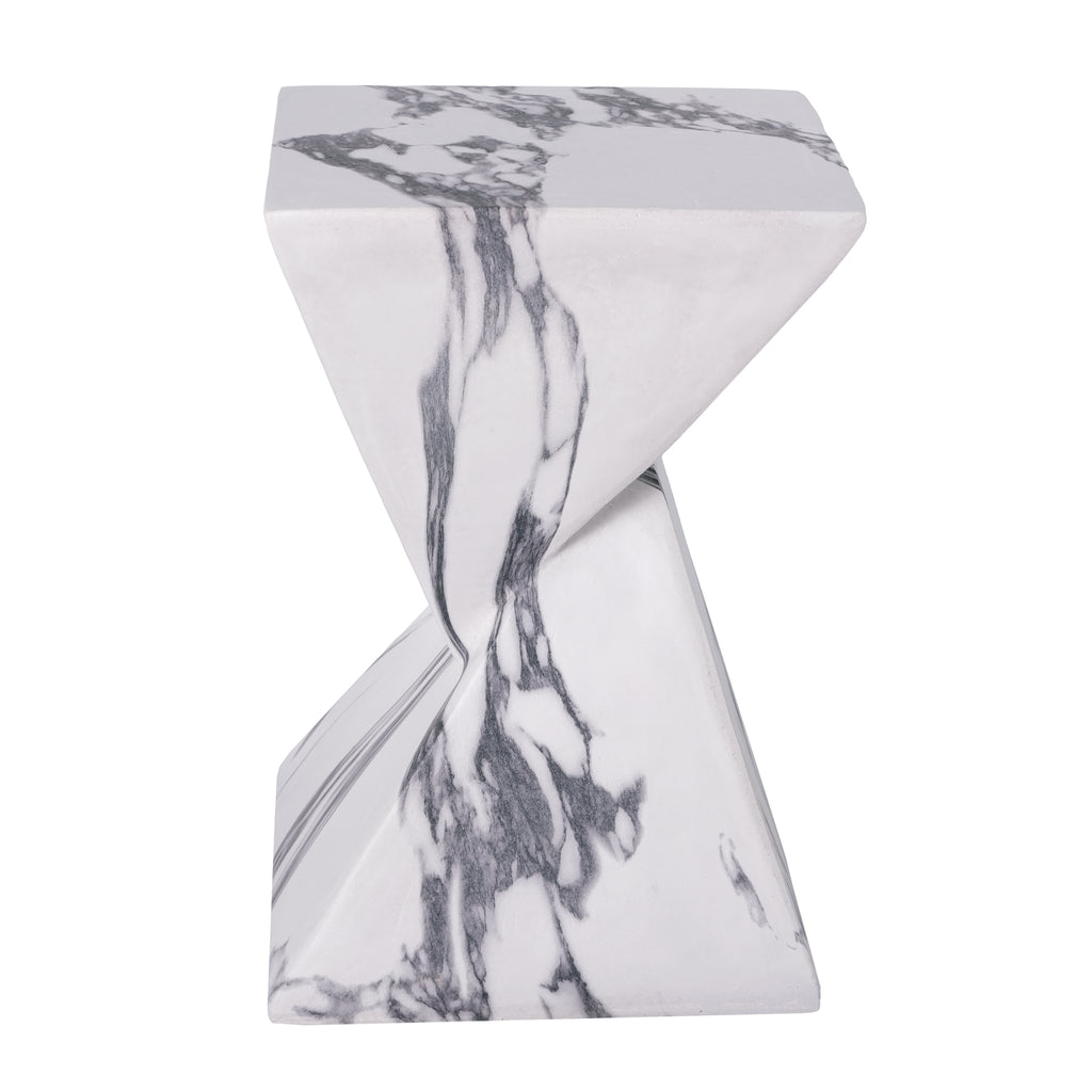18.5"H Modern Outdoor Concrete Side Table