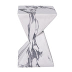 18.5"H Modern Outdoor Concrete Side Table