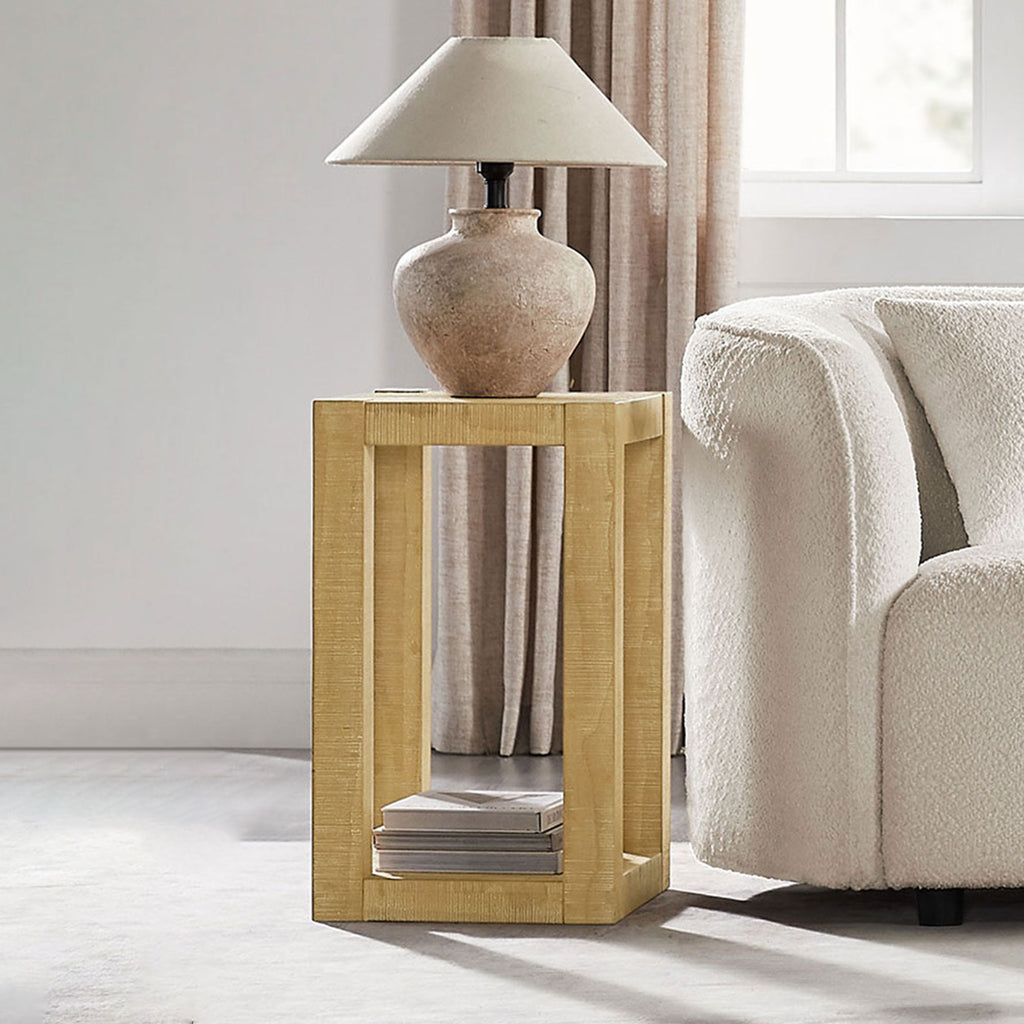 2-Piece Modern 2 Tier Rectangle Coffee Table Set