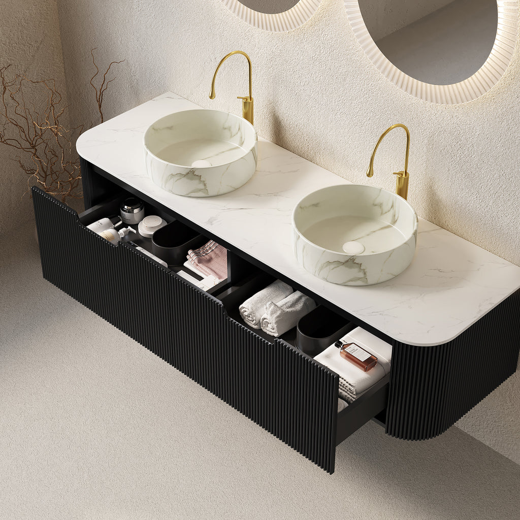 Dina 60" Bathroom Vanity & Sinks