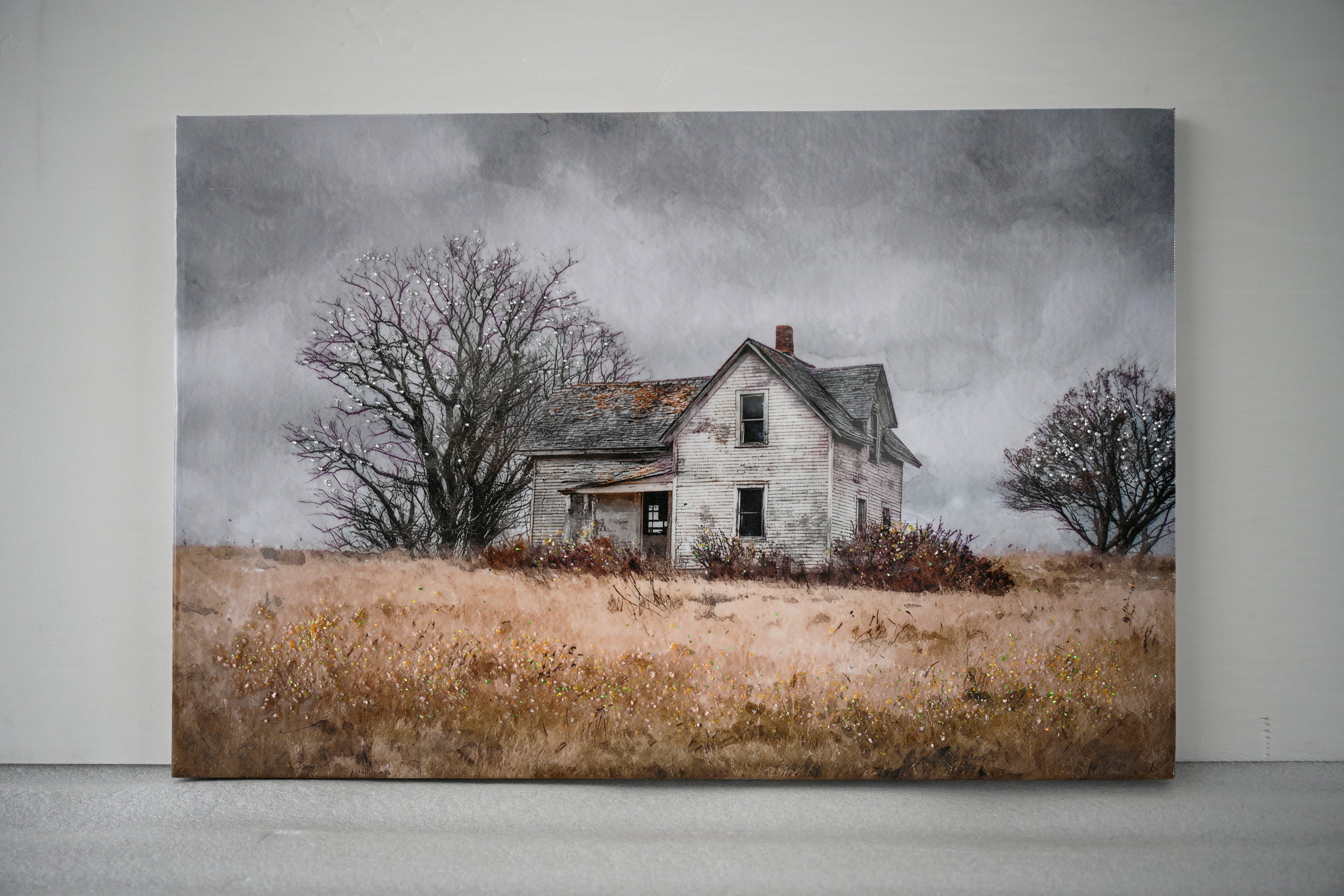 Framed Rustic Farmhouse Wall Art - Vintage Barn