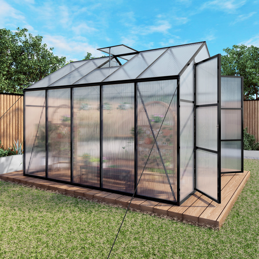 Newly Design Aluminum Frame Greenhouse 8x10 FT