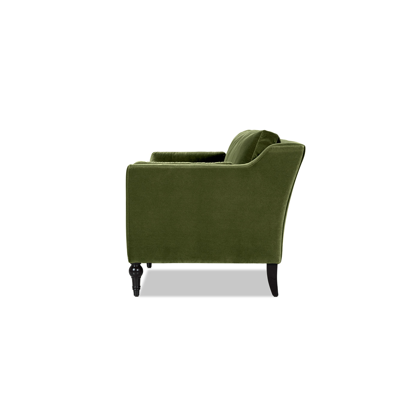 Josephine 84.5" Upholstered Modern Sofa, Olive