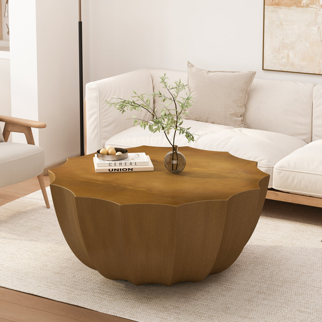 35.43" Modern Outdoor and Indoor Waterproof Coffee Table