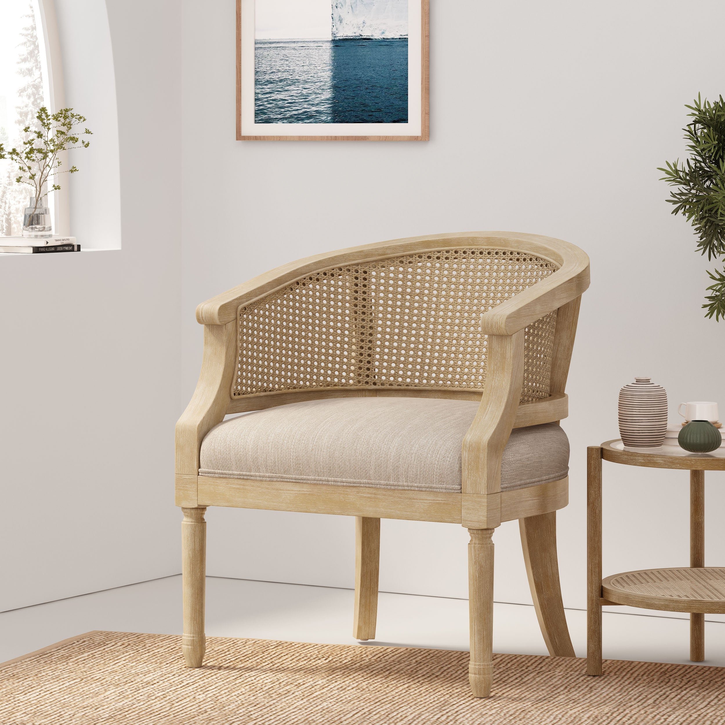 Accent Chair Rubber Wood