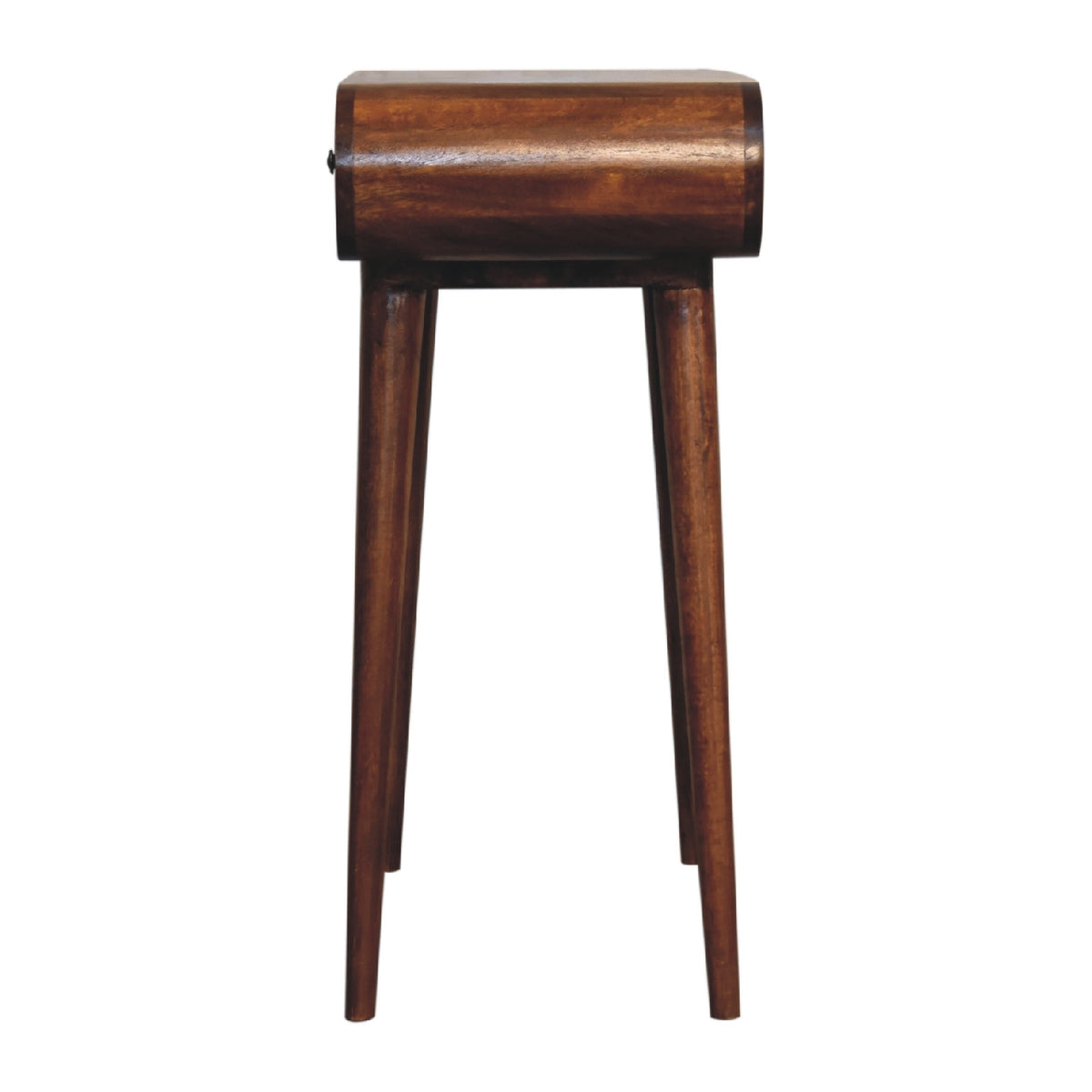 Solid Wood Mini Round Chestnut Fold Vanity